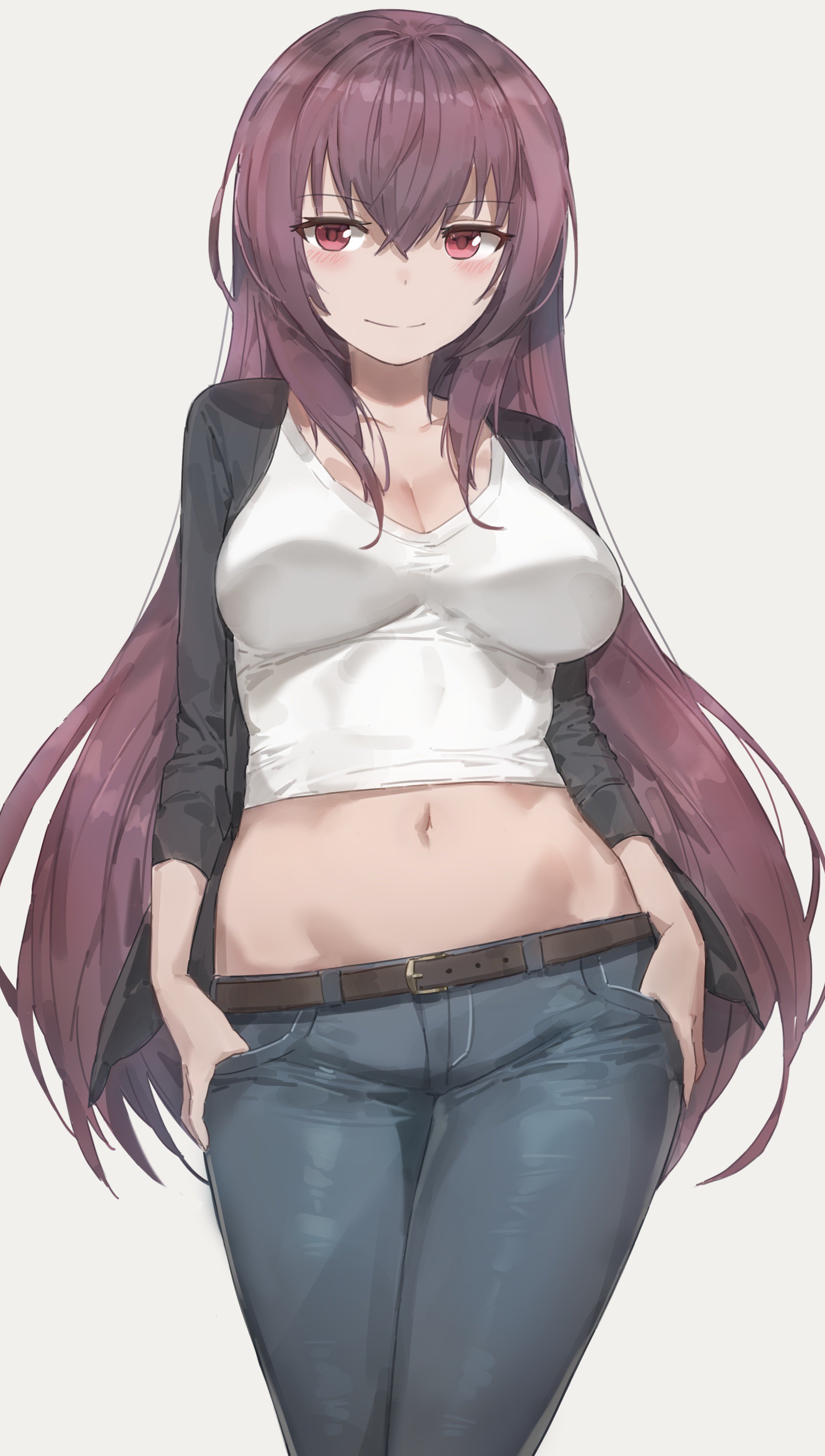 yande.re 390729 cleavage fate_grand_order open_shirt scathach_(fate_grand_order) yohan1754.jpg